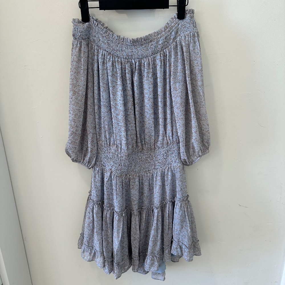 STOLEN HEARTS ON/OFF THE SHOULDER MINI DRESS